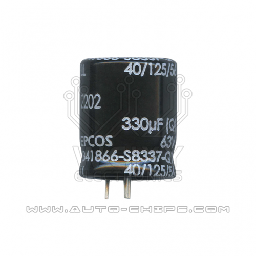 EPCOS B41866-S8337-Q1 330uf 63V 3PIN capacitor use for automotives ECU